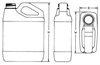 SLANT HANDLE F STYLE JUG from Plastic Bottle Corporation